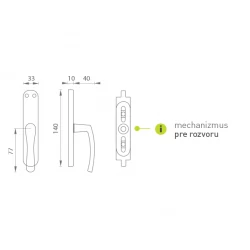KE - MICHAELA - Rozvora HNL - hnedá lesklá KE - MICHAELA - Rozvora HNL - hnedá lesklá