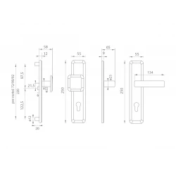 MI - QB SECUR / SUN 1 CHM/CHL/CHM - chróm matný/chróm lesklý/chróm matný (CSCR/CS)