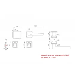 MI - QB SECUR / ARTE - HR PLUS CHM - chróm matný (CS)