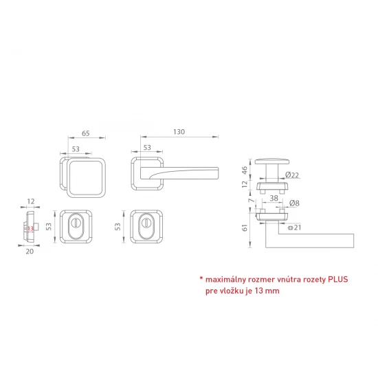 MI - QB SECUR / ARTE - HR PLUS NIM.LL - nikel matný (NS)