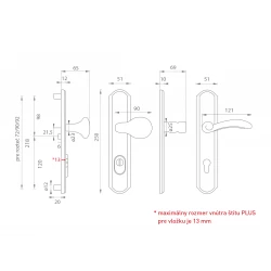MI - LYON / FIRENZE PLUS M SIA - sivá antik (SIB)