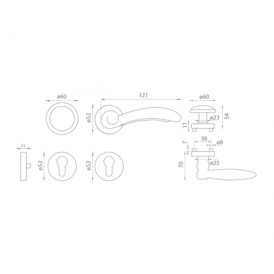 MI - LYON / FIRENZE - R G ZLL - zlatá lesklá