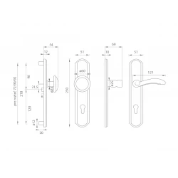 MI - LYON / FIRENZE G BRA - bronz antik (AB)