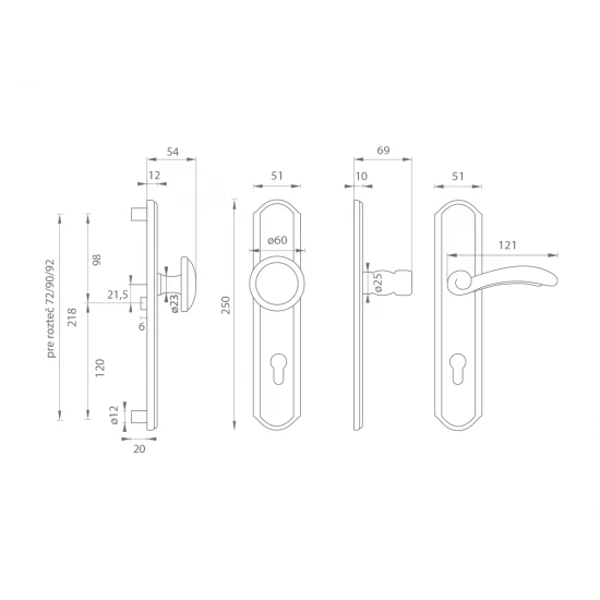 MI - LYON / FIRENZE G SIA - sivá antik (SIB)