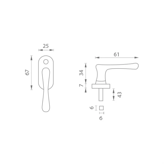 MP - ELEGANT - POLOLIVA CHM - chróm matný