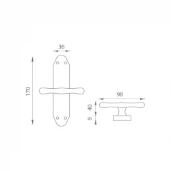 MP - ALT WIEN - ROZVORA BRA - bronz antik MP - ALT WIEN - ROZVORA BRA - bronz antik