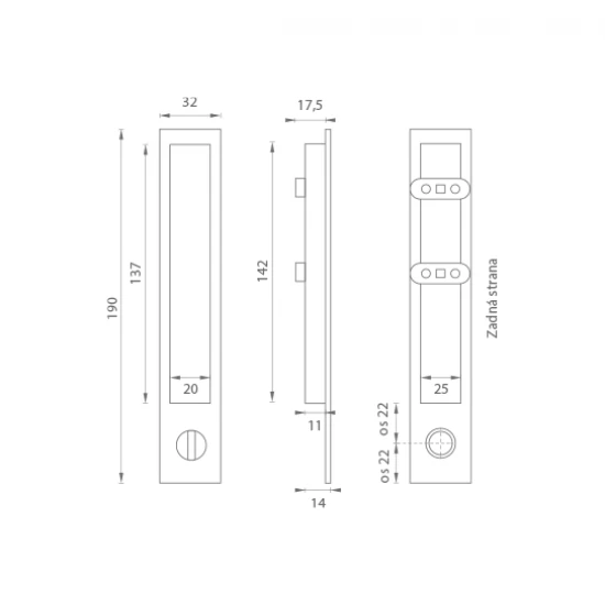 PR - Mušľa WC 1096Z GRM - grafit matný (E387)
