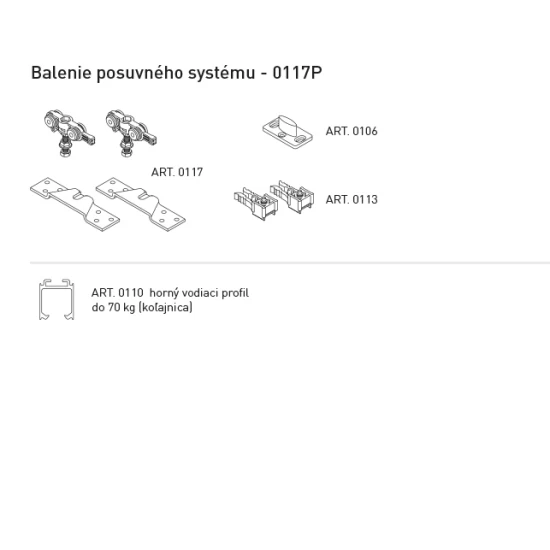 SC - POSUVNÝ SYSTÉM LEGGERA DO 70 KG 