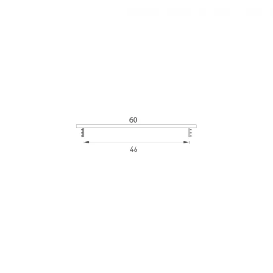 SRL - ALFA vetracia mriežka 60 x 1000 mm BRM - bronz matný (C33)