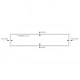SRL - ALFA vetracia mriežka 60 x 1000 mm BRM - bronz matný (C33)