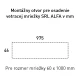 SRL - ALFA vetracia mriežka 60 x 1000 mm BRM - bronz matný (C33)