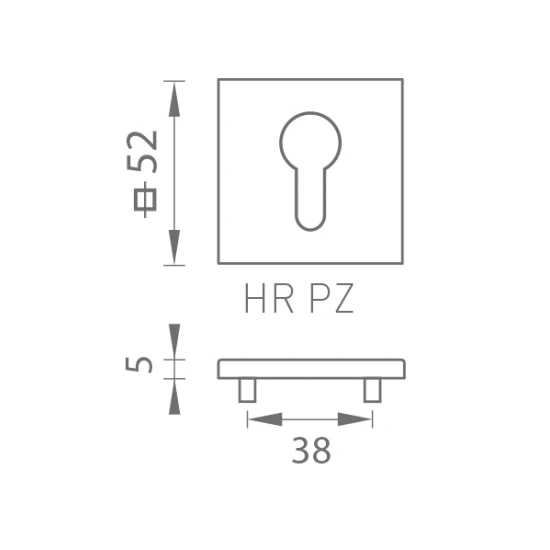TI - ROZETA - HR 5S T3 ZLL - zlatá lesklá (33)