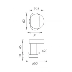 TI - Guľa vyosená - R 2209 NEM - nerez matná (16)