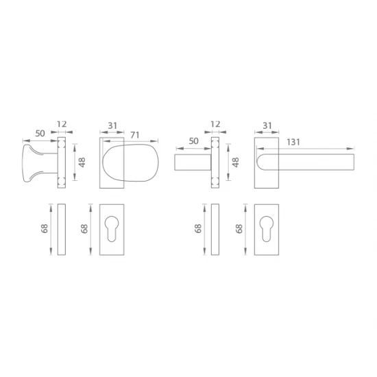 WA - FELIX H1 - UHR HNM - hnedá matná (RAL 8017)